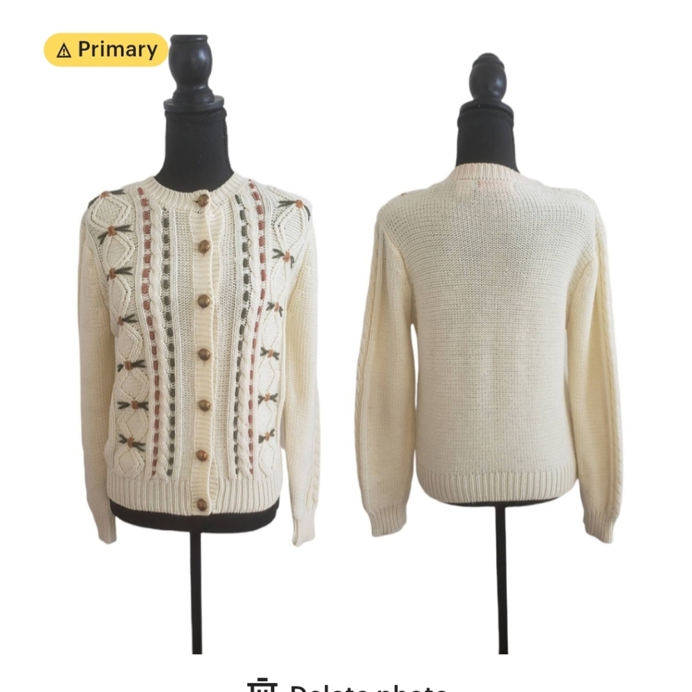 Cream Knit Women's Sweater